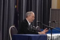 Senator Stedman addresses the Southeast Conference